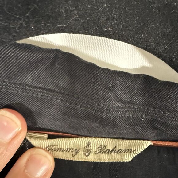 Tommy Bahama Silk Jacket Men's XL Black Button Front Long Sleeve Inner Pocket - Picture 4 of 16